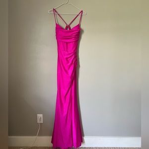 Ellie Wilde Prom Hot Pink Dress!